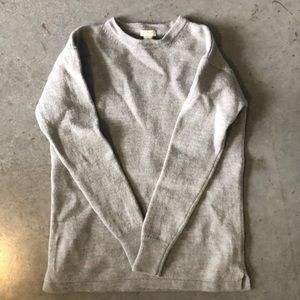 Gray Merino Wool Sweater